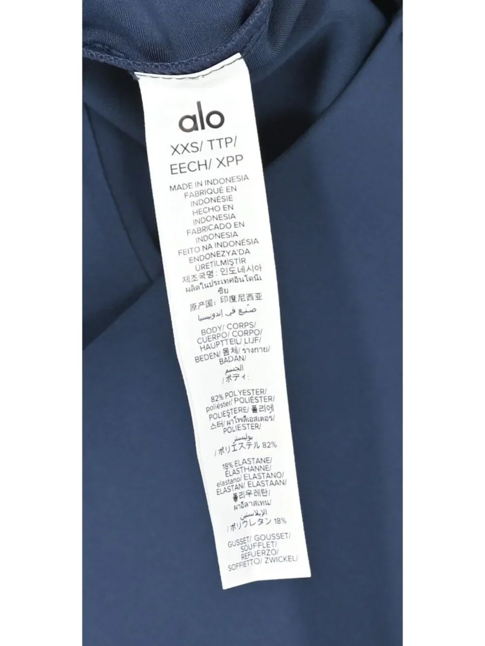 ALO Yoga Airlift High-Waist Sleek Capri W54396R in Navy